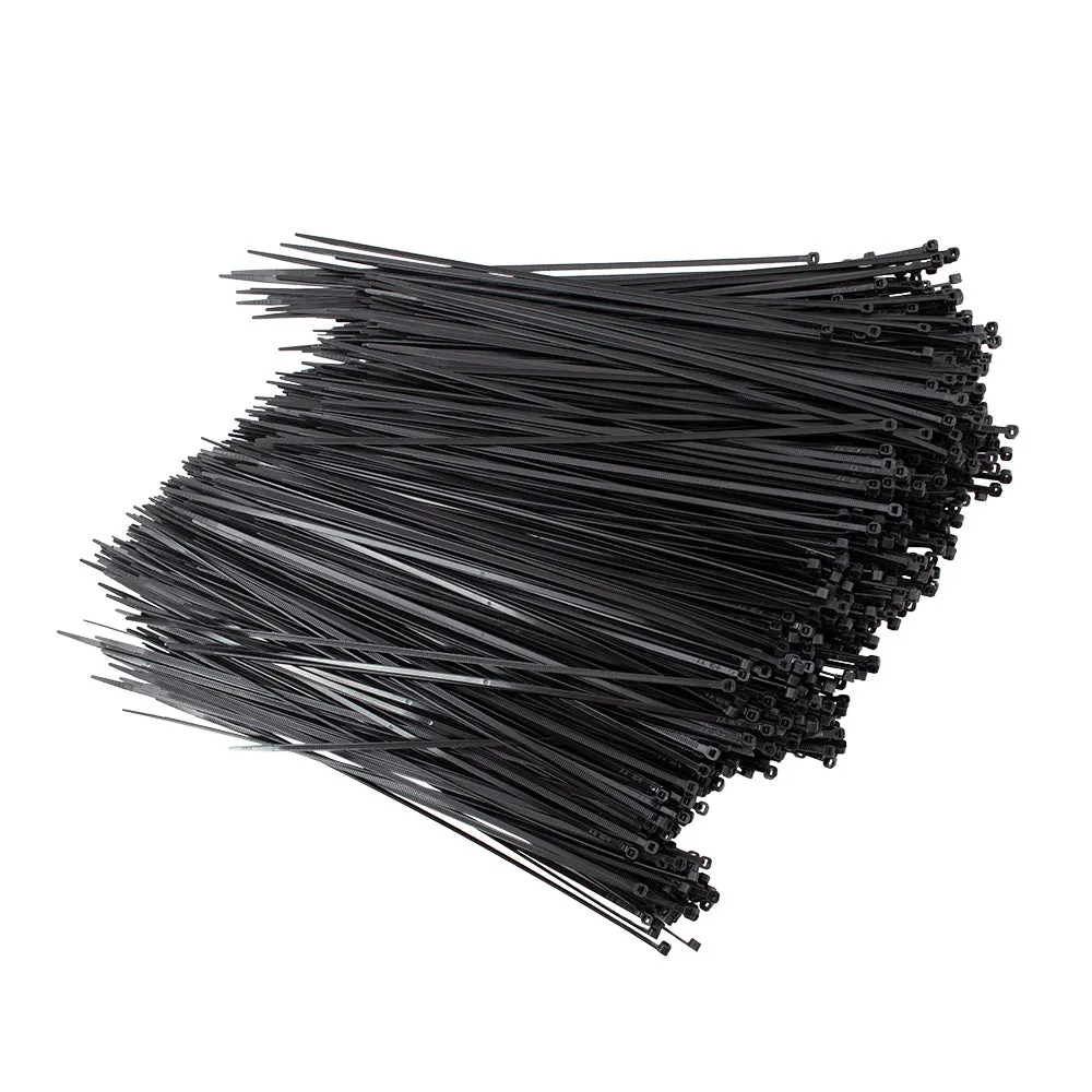 1000 Pc Bag Black Nylon 11" Cable Zip Ties Self Locking Head UV Heat Crafts Home