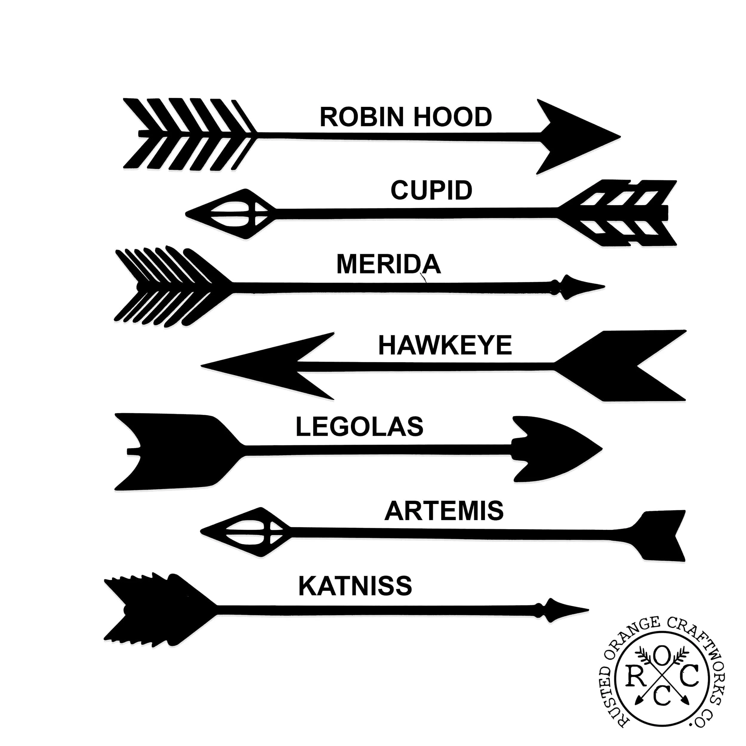 15" Metal Arrows - 7 Styles