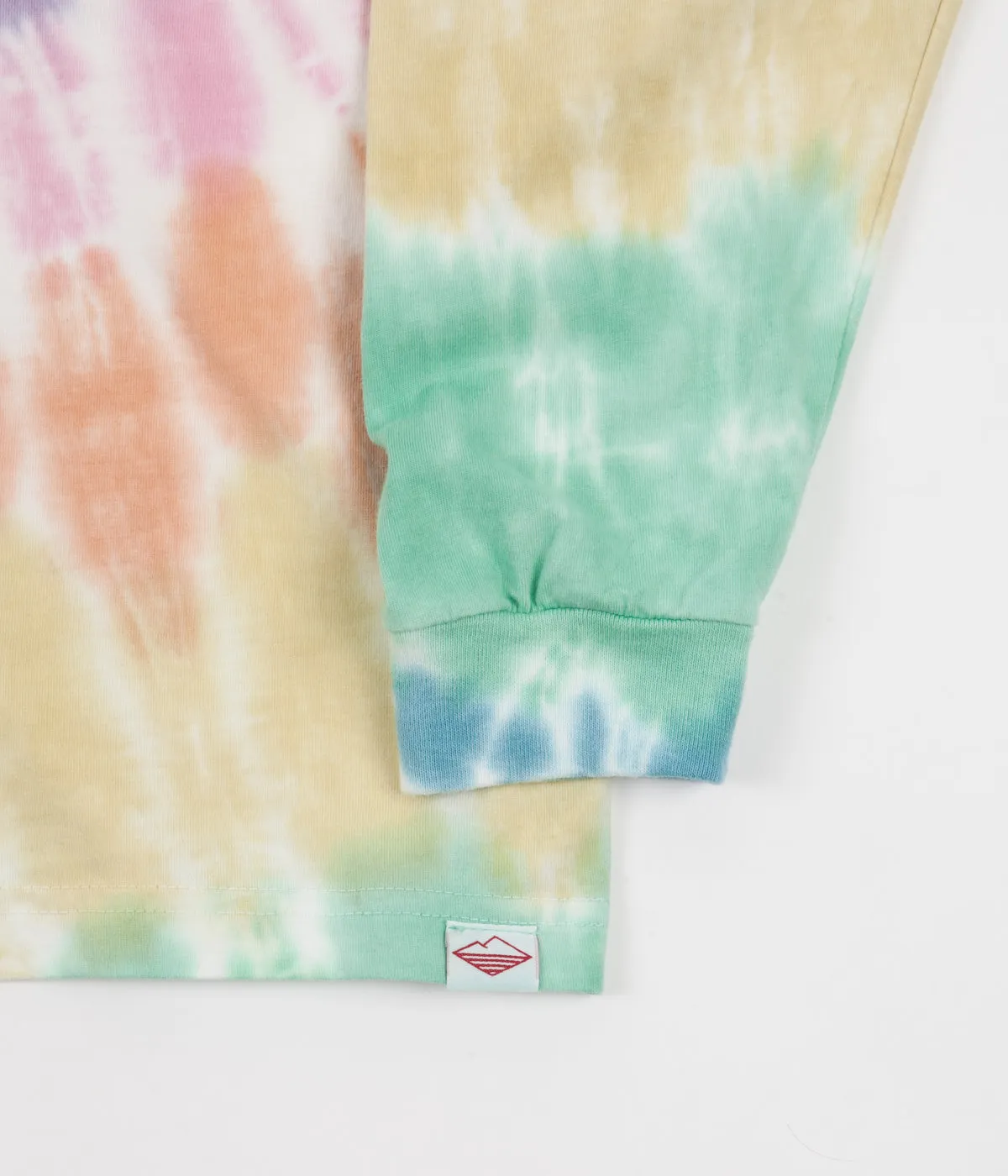 Battenwear Team Long Sleeve Pocket T-Shirt - Spiral Tie Dye