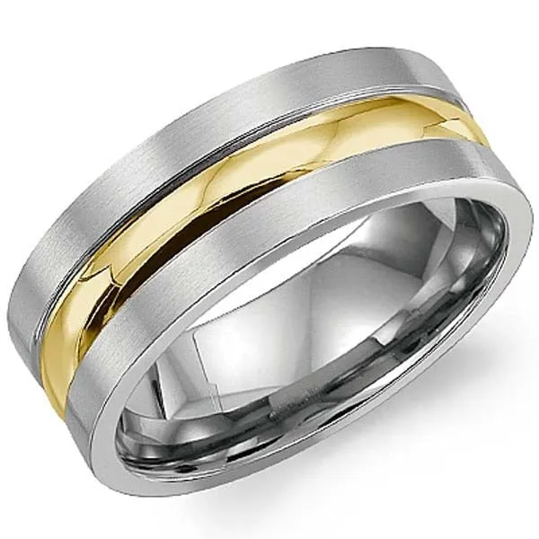 Ben Garelick 9MM Titanium High Polished Convex Center Wedding Band