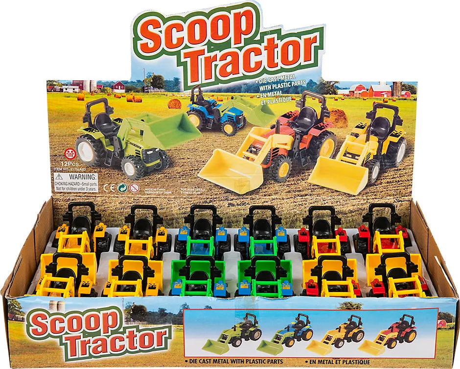 Die Cast Scoop Tractor