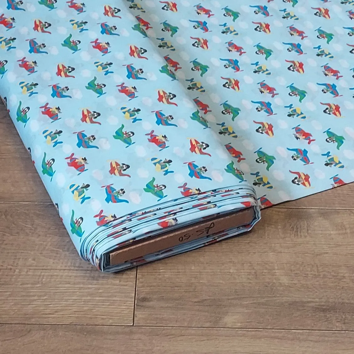 Dogs In Planes Polycotton Fabric