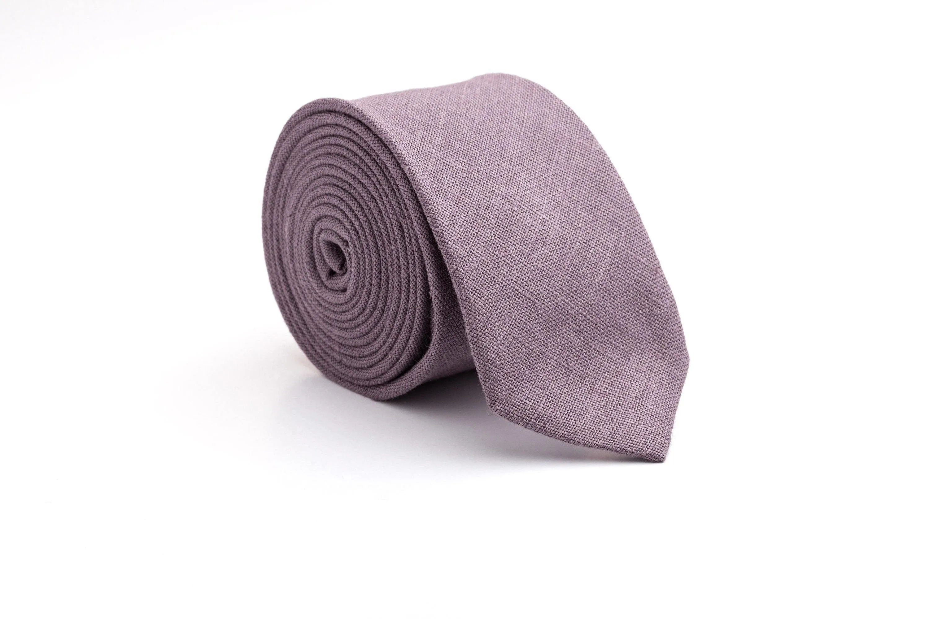 Dusty Purple Groomsmen Necktie for Weddings - Wedding Ties for Men