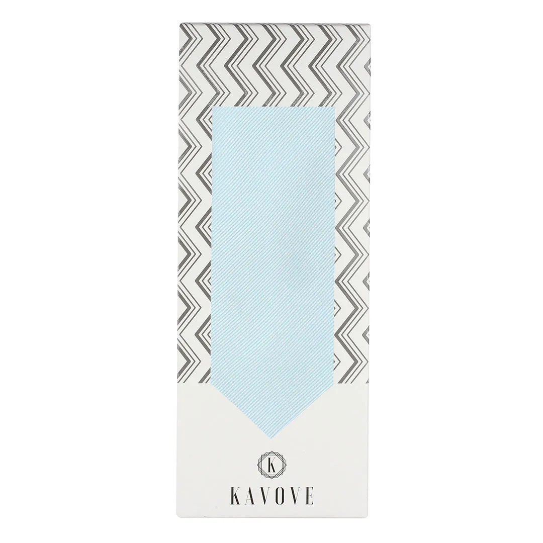 Kavove The Essentials Self Striped Blue Gift Box For Men