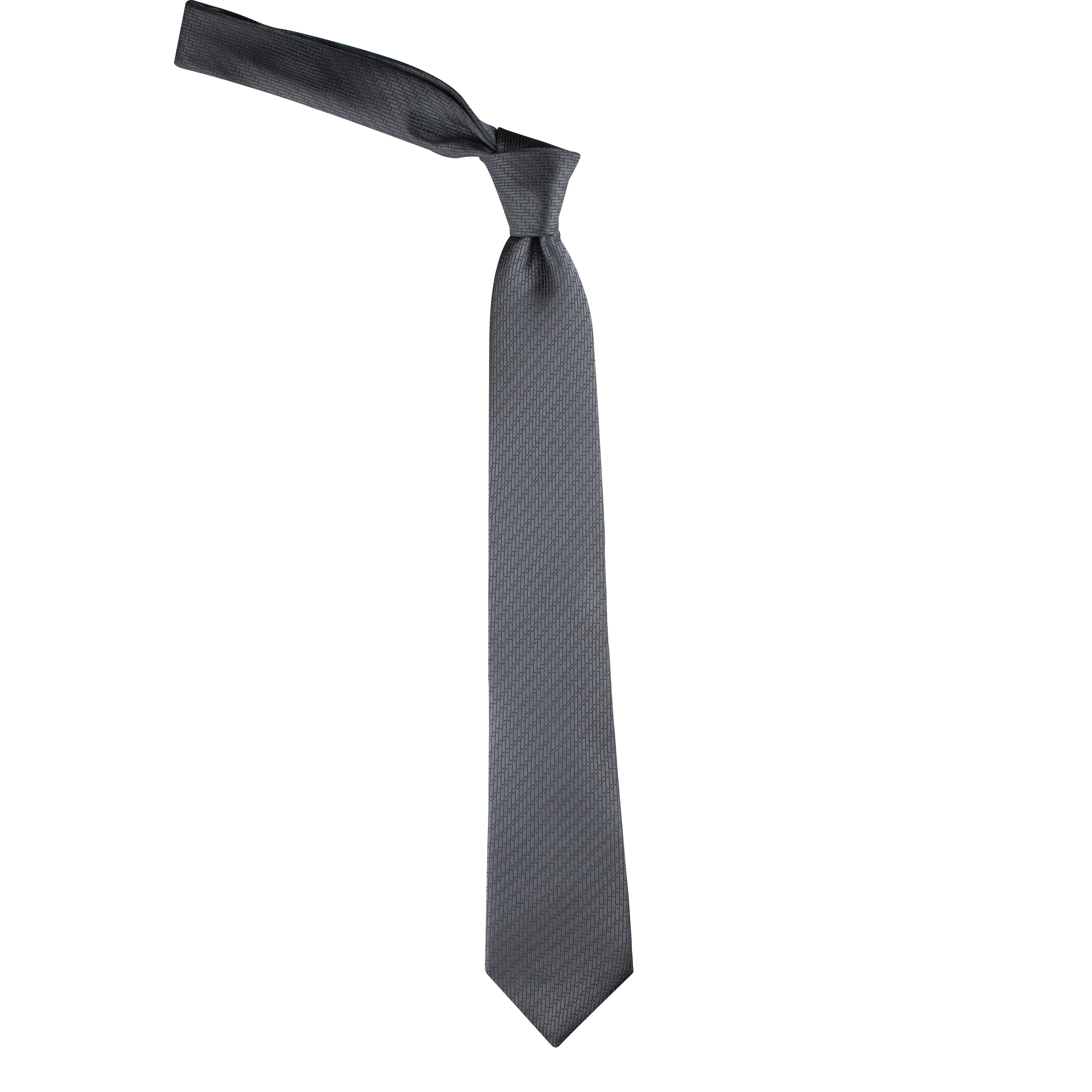 Kovove Elegant Black Solid Neck Tie For Men