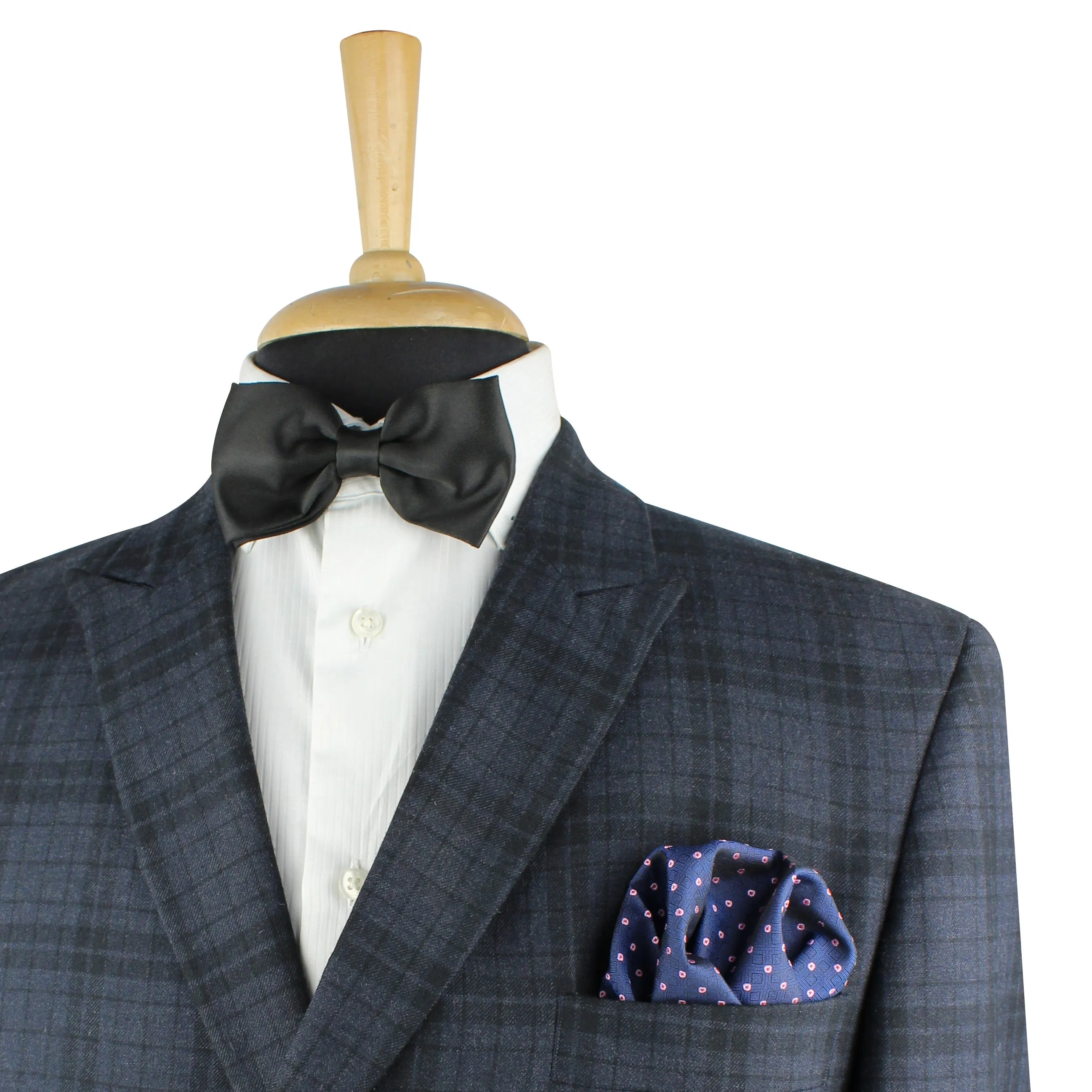 Kovove The Polka Abstract Fusion Blue Necktie and Pocket Square Gift Box