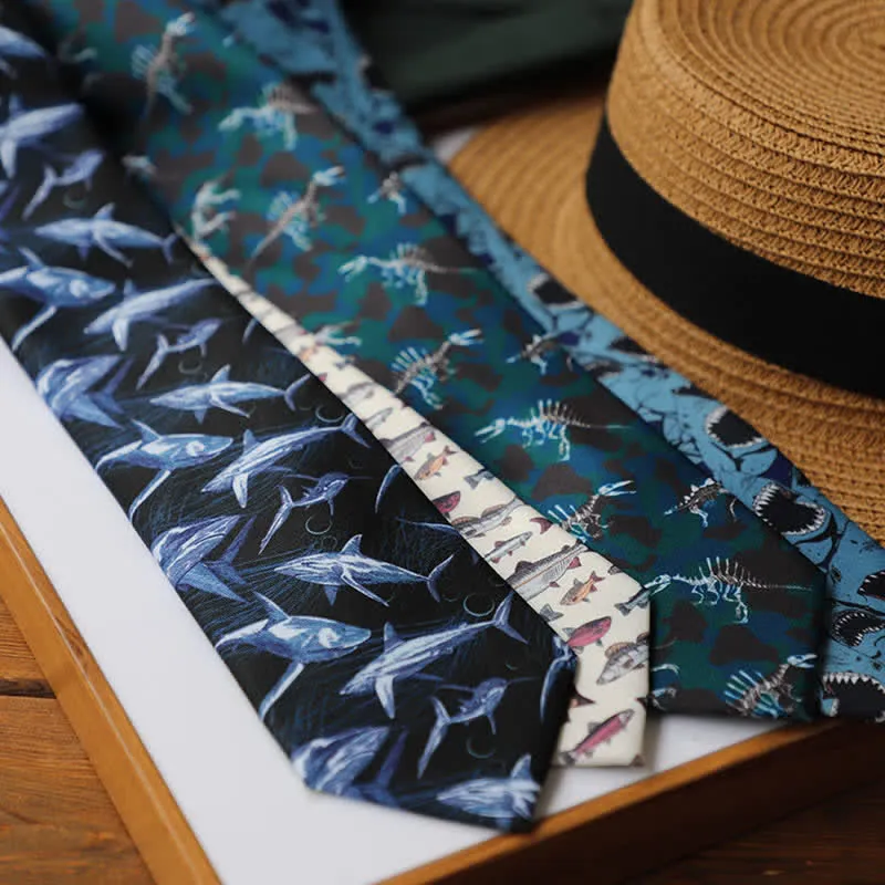 Men's Colourful Prehistoric Creatures Necktie
