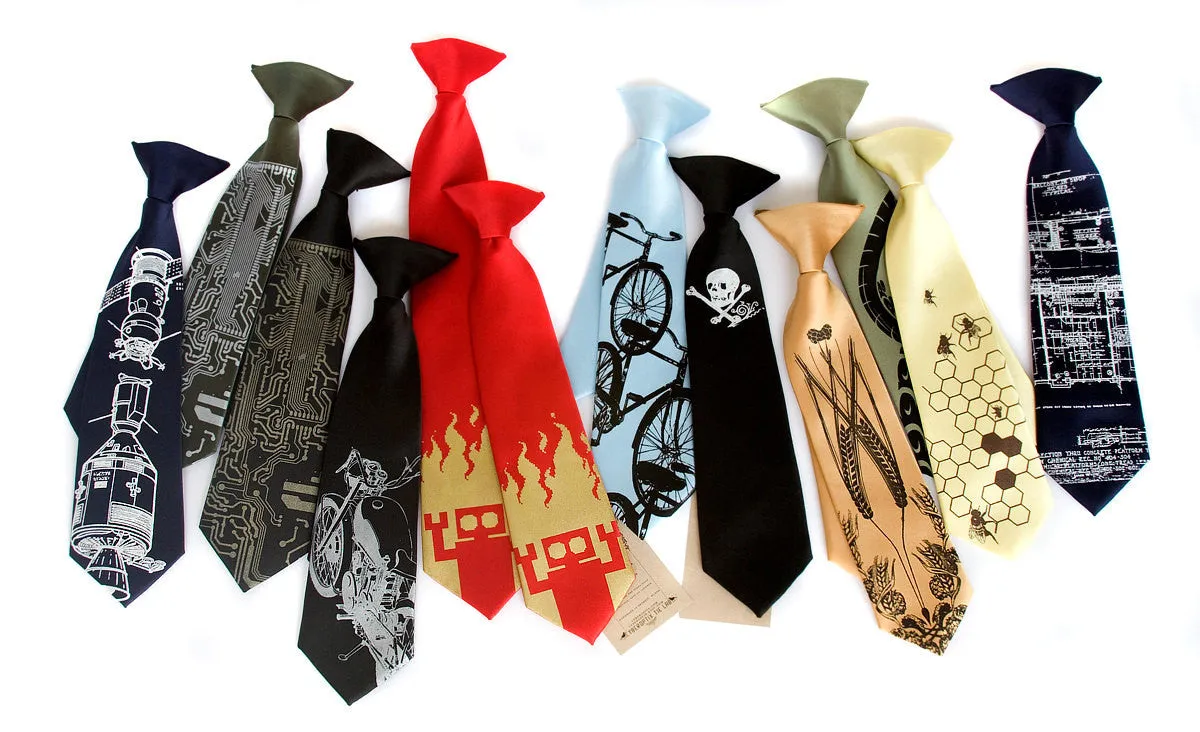 Papel Picado kids tie. Day of the Dead boys necktie.