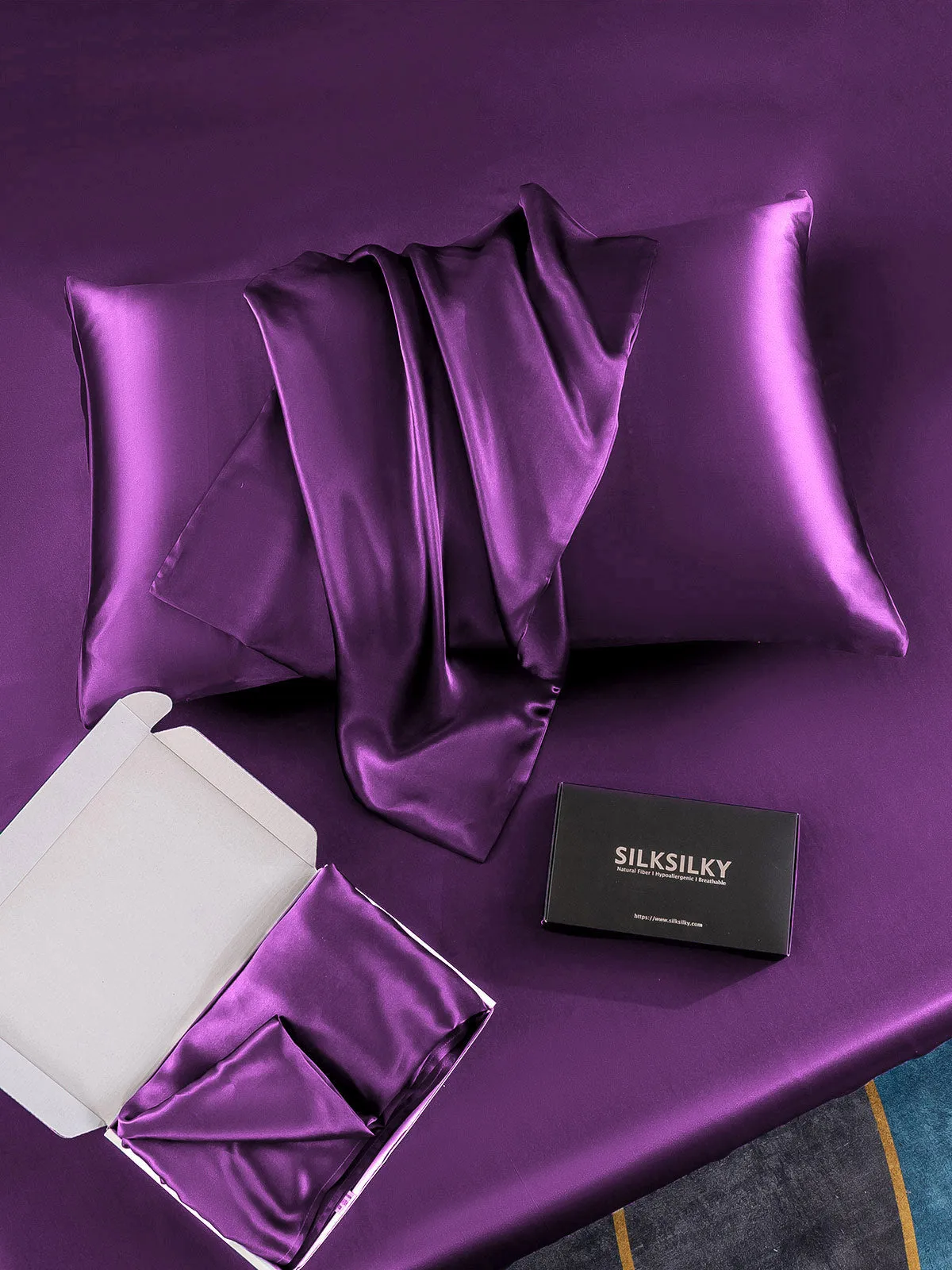 Pure Silk Pillowcase Envelope Closure-19Momme