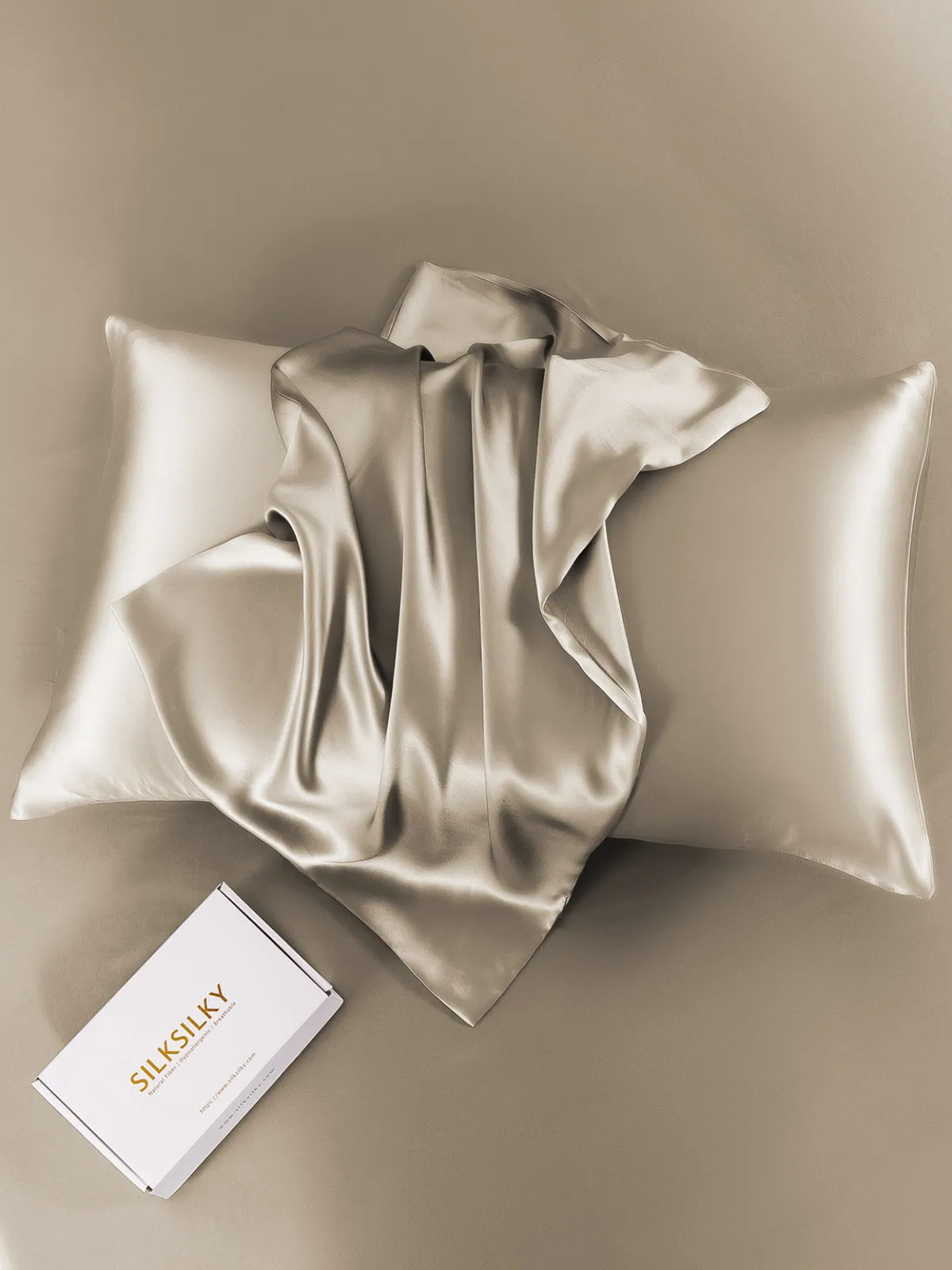 Pure Silk Pillowcase Envelope Closure-19Momme
