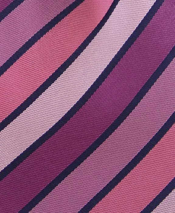 Variegated Pinks and Mauve Striped 4" Wide Tie